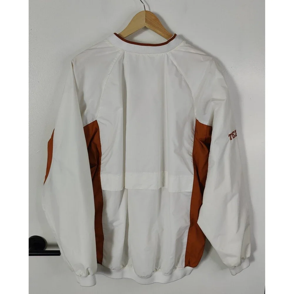 Vintage Nike Texas Longhorns Jacket Size L Pullover Windbreaker Center Swoosh
